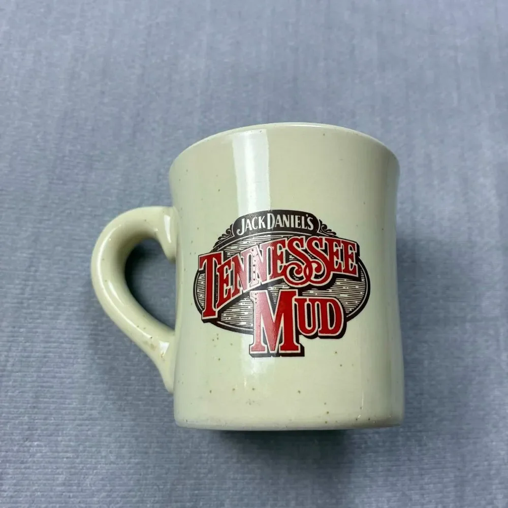 Vintage Jack Daniels Tennessee Mud Coffee Mug Whiskey Advertising Recipe Cup